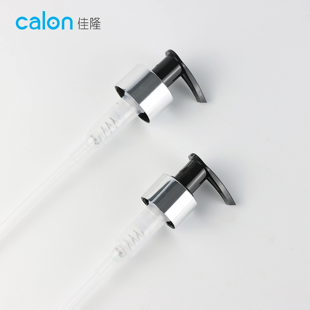 24mm 28mm Electrified Aluminum Left Right Switch Pump Cosmetic Lotion Pump Shampoo Lotion Pump
