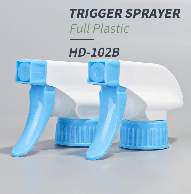 28/400 Full Plastic Blue Color Trigger Sprayer for Bottle