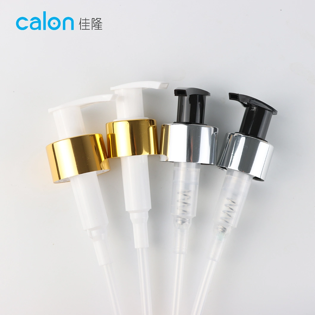 24mm 28mm Electrified Aluminum Left Right Switch Pump Cosmetic Lotion Pump Shampoo Lotion Pump