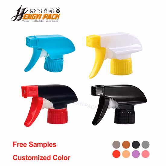 Chemical Resistant All Plastic Trigger Sprayer with 28/400 28/410 Foam/Spray/Stream Nozzle Full Plastic Trigger Ratchet Closure PCR Material Hand Pump Spray Afa